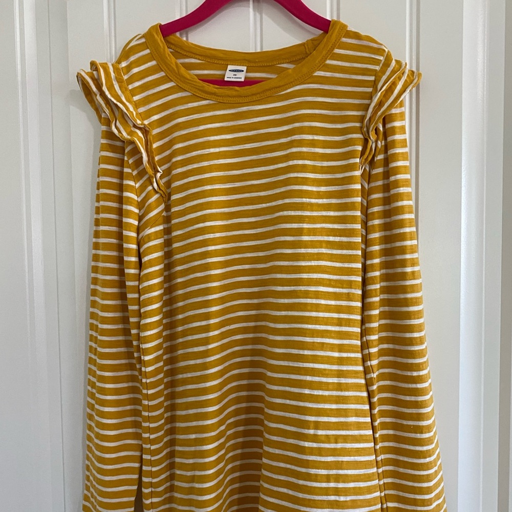 Old Navy Girls Long Sleeve Shirt - Ruffle Sleeve Detail - Size XS